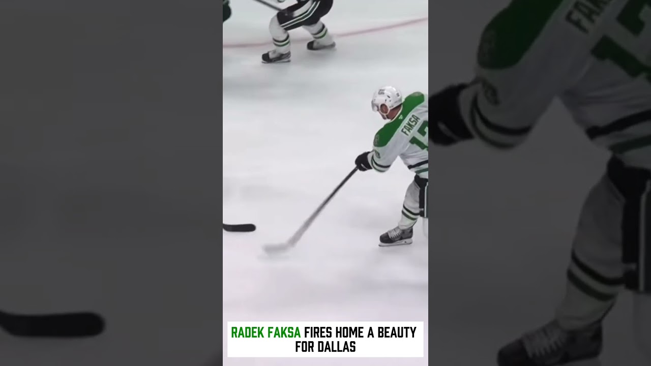 Radek Faksa Absolutely RIPS This One Home