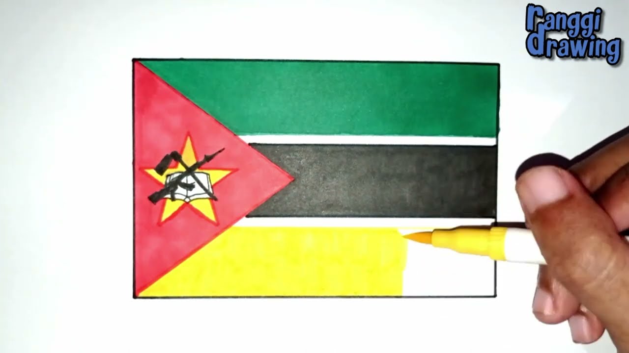 How to Draw The Flag of Mozambique