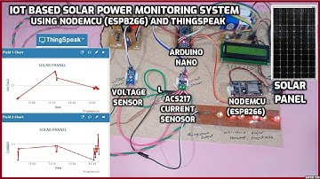 IoT based Solar Power Monitoring System using NodeMCU (ESP8266) and ThingSpeak