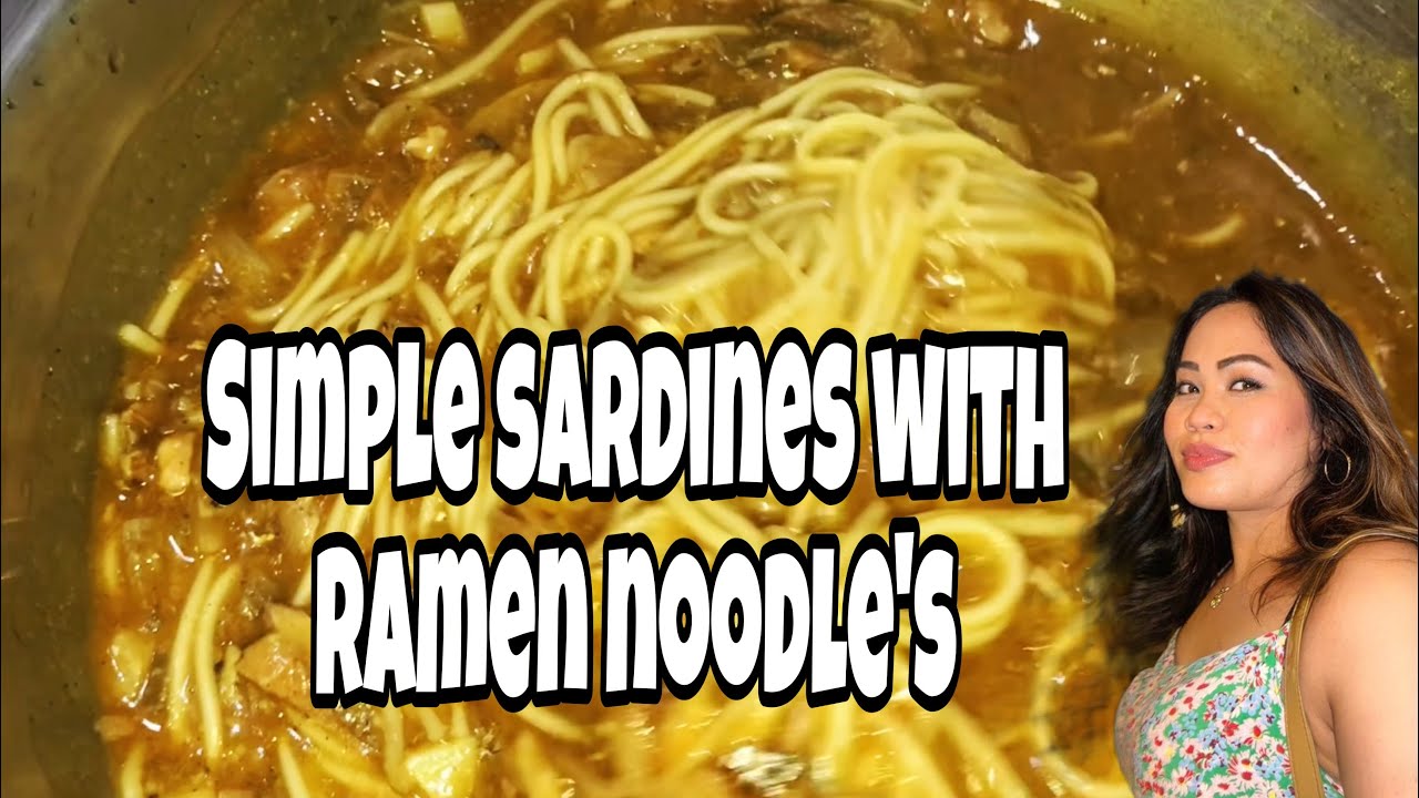 SIMPLE RECIPE FOR MY RAMEN NOODLES WITH SARDINES//pinoyfood emirates