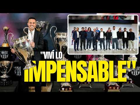 🔴​🔵​PEDRO says goodbye to BARÇA surrounded by legends and his 20 AZULGRANA TITLES🏆