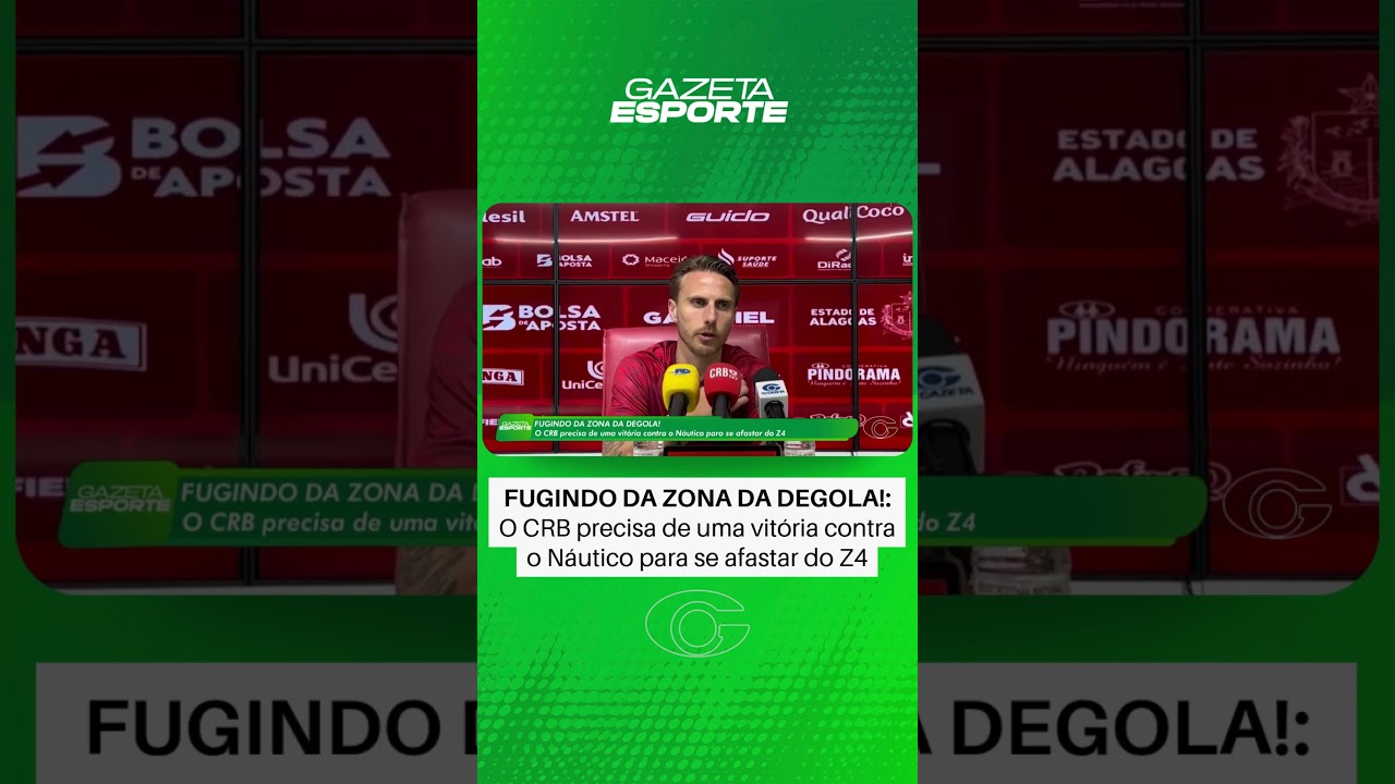 CRB precisa de uma vitória contra o Náutico para se afastara do Z4