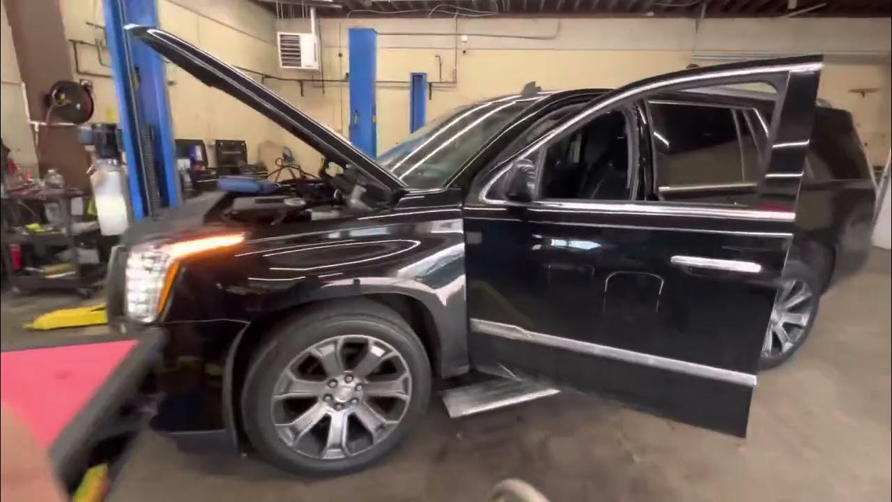 2015 Cadillac Escalade P0128 fans stay running when ignition is off