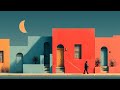 Desert Nocturne Afro Jazz Solitude With Sax Moonlight Vector Art Groove 
