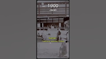 Colorized Footage of Kemari Players | Early 1900 #new #history #video #old #japan