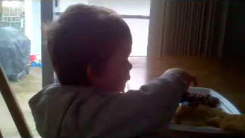 My boy talking!