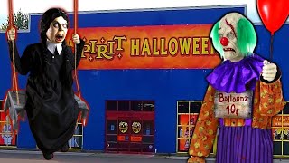 SPIRIT HALLOWEEN STORE TOUR with MENACING MOLLY and HECKLES THE CLOWN! WHO'S NEXT?