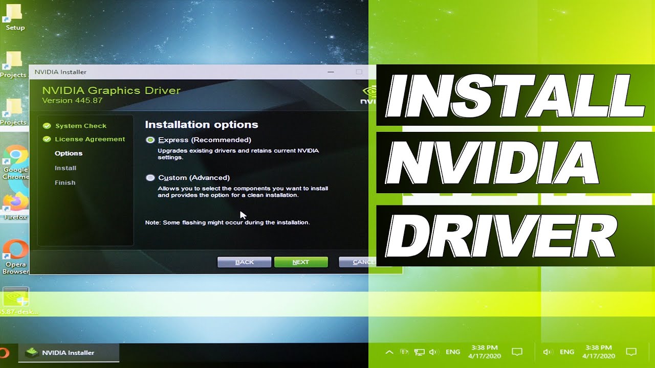 Failed to install NVIDIA Driver. Х Трайбер. System graphics driver