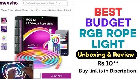 Best Budget RGB Rope Light (With Remote Control) | Unboxing & Review