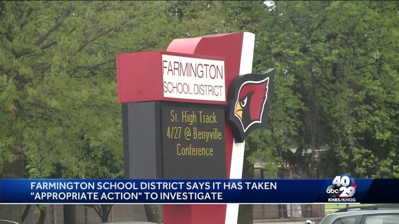 Farmington Junior High School students protest after incident that happened on campus