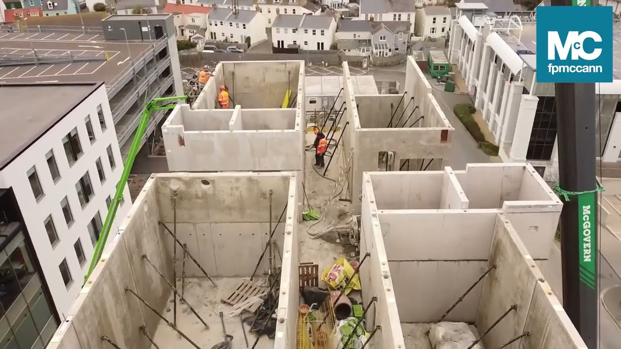 FP McCann's Precast components installed at St Peter's Port Guernsey project