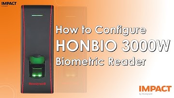 How to enroll finger and card in Honeywell HON BIO 3000W biometric reader.