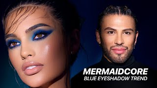 How to Rock Blue Eyeshadow: Mermaidcore Glam Tips! 🧜🏽‍♀️🩵💙