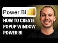 How To Create a Pop Up Windon in Power Bi [2026 GUIDE]