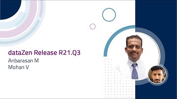 Webinar: dataZen R21.Q3 Product Release | ChainSys