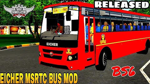 download || EICHER MSRTC BS6 LALPARI HIGH SPEED BUS MOD FOR BUSSID V3.7.1