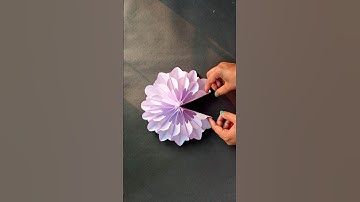 Diy Paper snowflake ❄️ making #youtubeshorts #shorts #snowflake #cristmasdecor