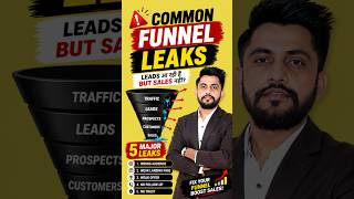 Common Funnel Leaks 🚨 | Leads Aa Rahi Hai But Sales Nahi? (2026) #leadconversion #leadfeed #flow