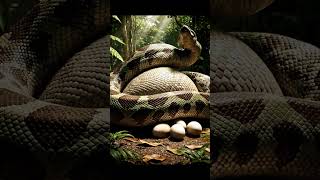 2 Million years ago Giant pregnancy Python attack & give birth #Shorts