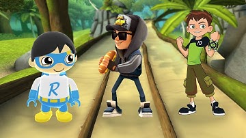 Tag with Ryan vs Subway Surfers vs Ben 10 - Up To Speed Android Gameplay