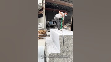 "Ancient Stone-Splitting Trick: How a Man Uses Simple Tools to Cut Massive Slabs | DIY Stoneworking"