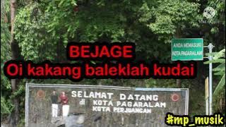 BEJAGE || lagu daerah Pagar alam sumatera selatan