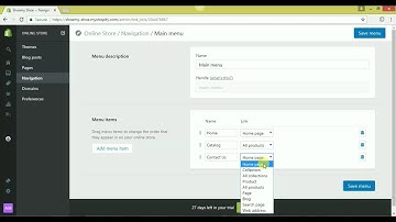 Shopify - How to Create Site Navigation Using Menus - May Ann