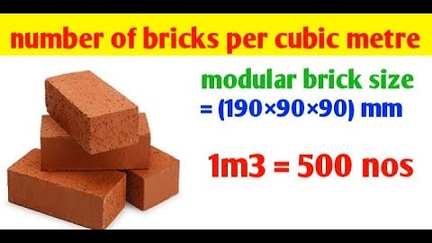 How Many Bricks In 1 Cubic Meter - Explained In Details - Urdu/Hindi