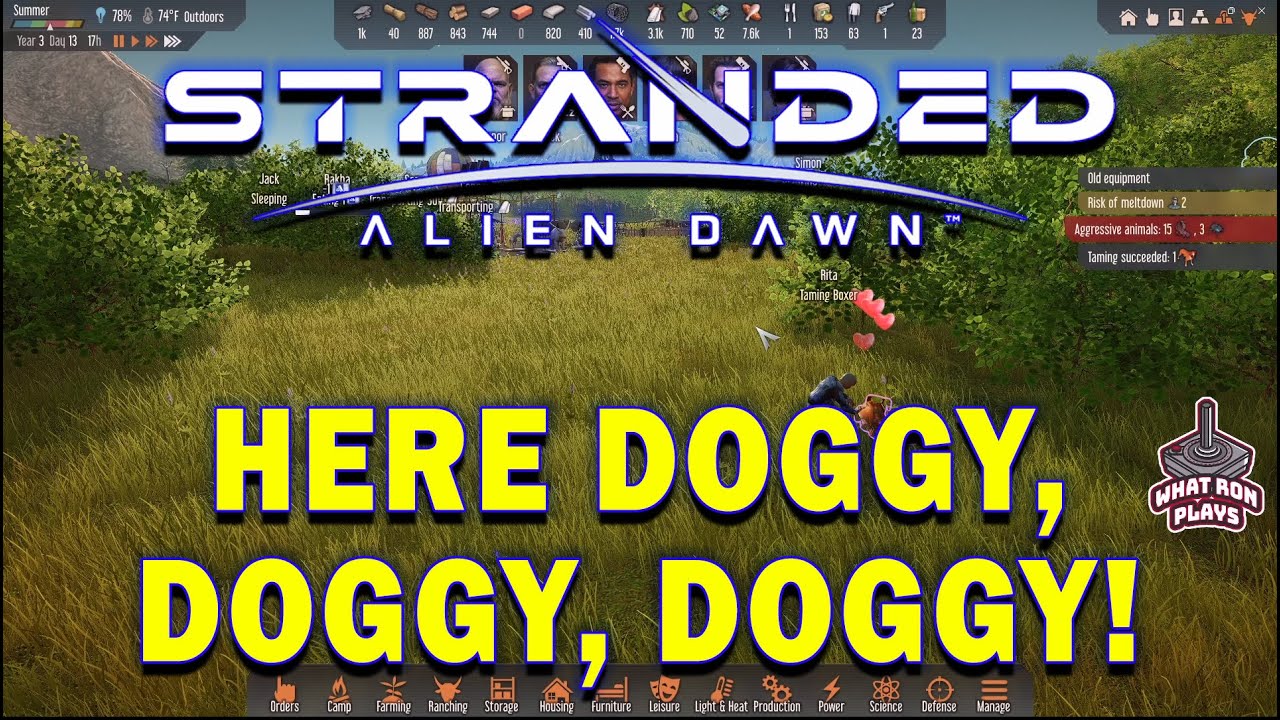 Stranded: Alien Dawn - Here Doggy, Doggy, Doggy - Meet Rockette - 2023 Live Gameplay - Part 8