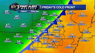 Big drop in temperatures tomorrow for many