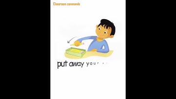 English words : Classroom Commands
