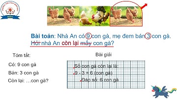 Toán Lớp 1 Tuần 28 - Giải toán có lời văn (tt)