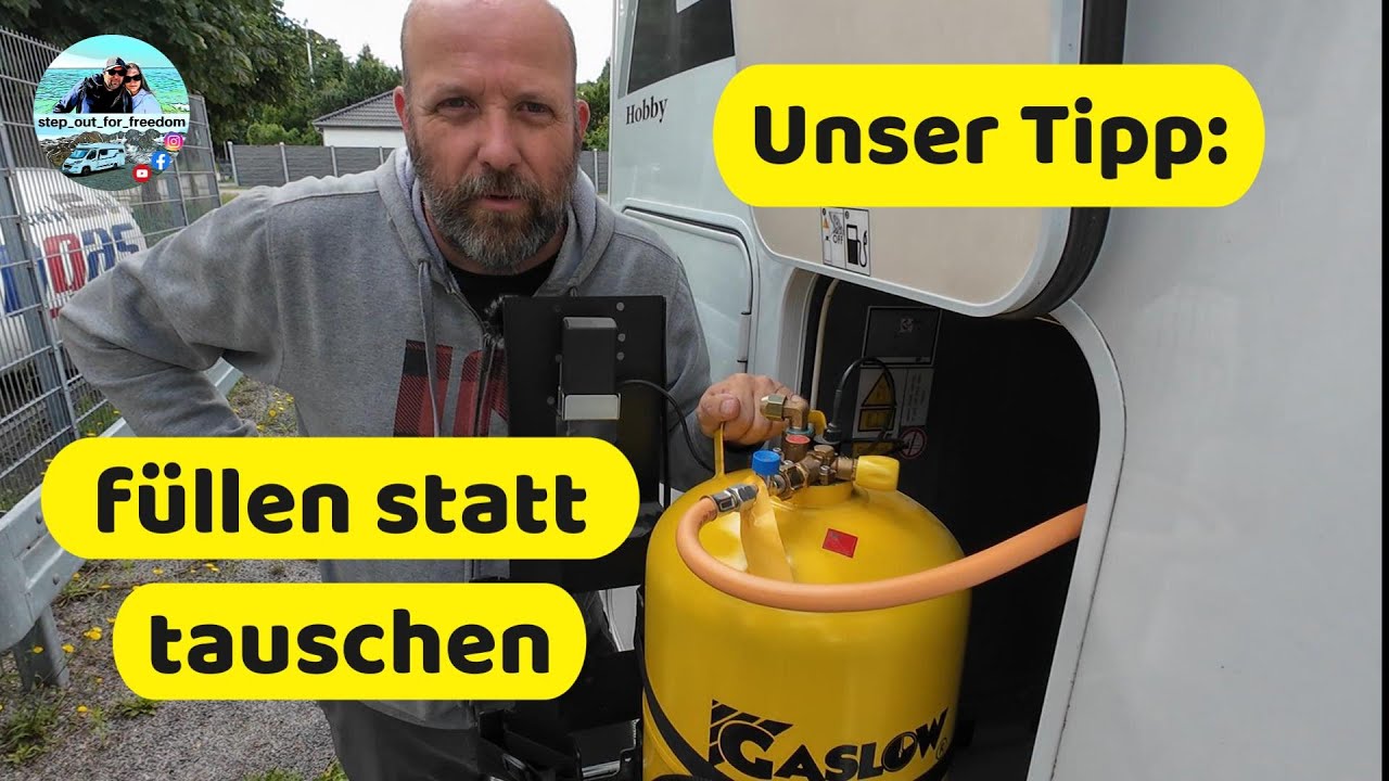 Gaslow Befüllflasche füllen | Nie wieder Gas-Sorgen beim Camping | LPG