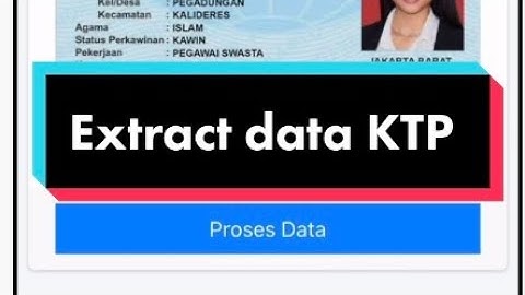 Aplikasi Extract data ktp