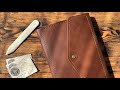 Обложка для ежедневника/Daily cover из кожи Краст Burnt Umber от #wildleathercraft