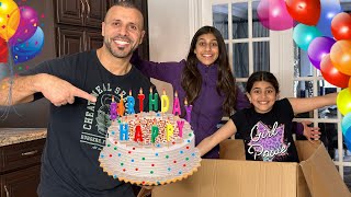 Deema and Sally Happy Birthday Party Cake surprise for Dad by sisters fun tube 2 585,417 views 4 months ago 3 minutes, 49 seconds