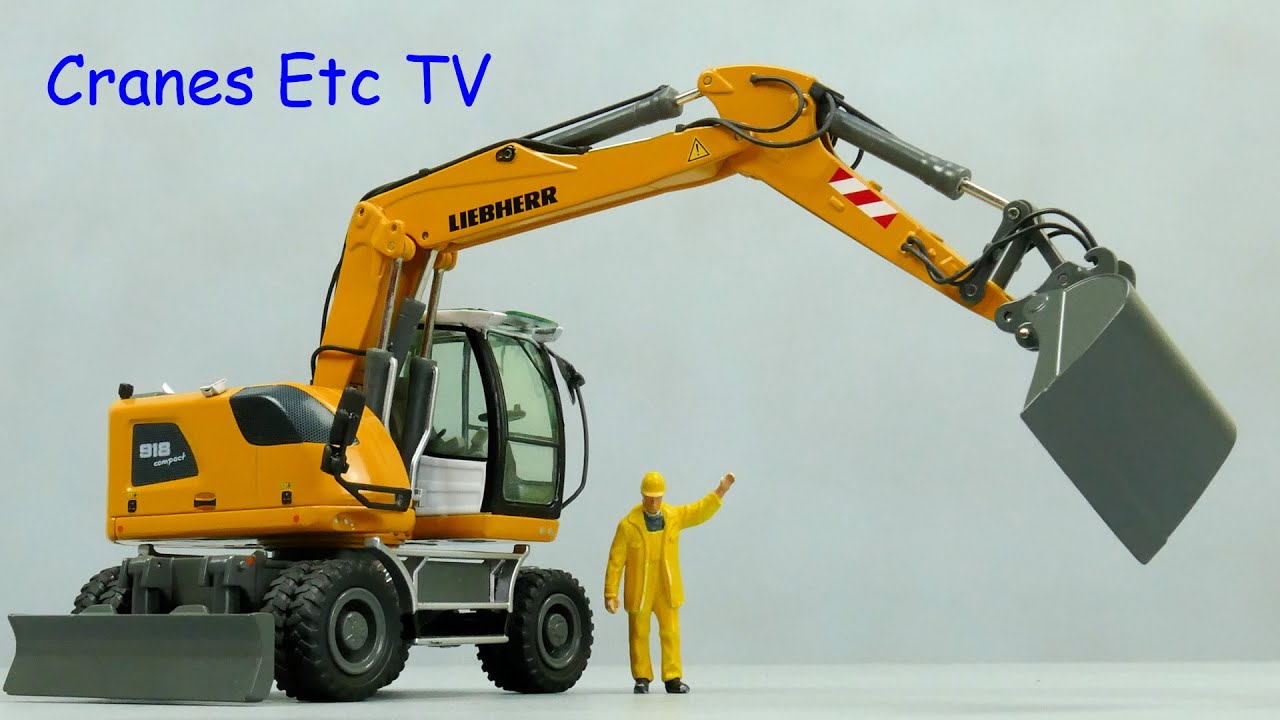 NZG Liebherr A 918 Compact Excavator (2016) by Cranes Etc TV - YouTube