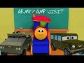 ボブ電車| 軍隊キャンプを訪問| 軍用車両を学ぶ| Bob The Train | Visit To Army Camp | Learn Army Vehicles