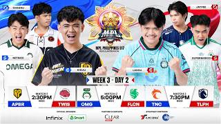 🔴 LIVE | MPL PH S17 | FILIPINO - Week 3 Day 2