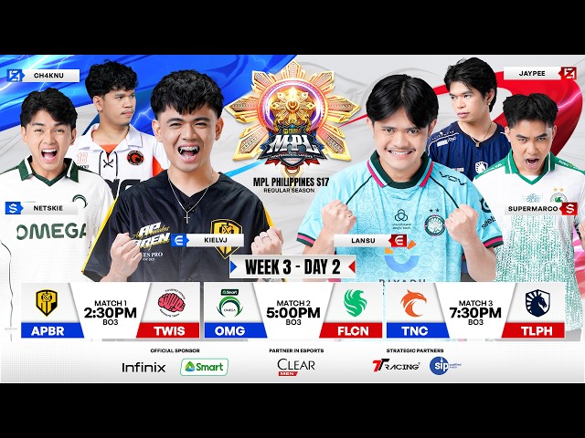 🔴 LIVE | MPL PH S17 | FILIPINO - Week 3 Day 2