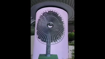 This 3D Fan Isn’t Real?! 😲 | Curved LED Screen Illusion #leddisplay #vanxled#commercialleddisplay