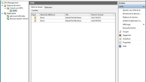 Système de fichiers distribués DFS sous Windows Server 2022