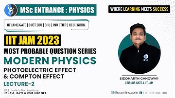 𝐏𝐡𝐨𝐭𝐨𝐞𝐥𝐞𝐜𝐭𝐫𝐢𝐜 𝐄𝐟𝐟𝐞𝐜𝐭 𝐀𝐧𝐝 𝐂𝐨𝐦𝐩𝐭𝐨𝐧 𝐄𝐟𝐟𝐞𝐜𝐭 | 𝐋-𝟐 | 𝐌𝐨𝐝𝐞𝐫𝐧 𝐏𝐡𝐲𝐬𝐢𝐜𝐬 | 𝐈𝐈𝐓 𝐉𝐀𝐌 𝐏𝐡𝐲𝐬𝐢𝐜𝐬 | 𝐈𝐅𝐀𝐒