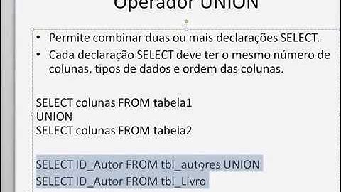 17   T SQL   UNION   Unir resultados de declarações SELECT   SQL Server