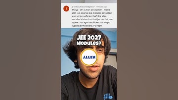 Allen Modules for JEE 2027⁉️#jee#jee2026#jee2027#jeemains#jeewallah#iit#pw#shorts#allen#dtu