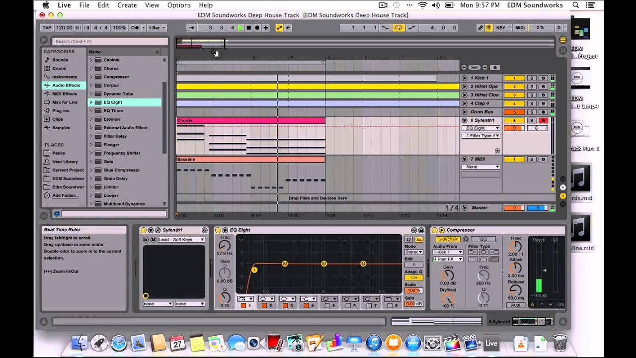 Tutorial - How to make a Full Deep House Track Part 2 - Bass and Chords ...