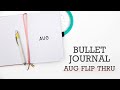 Work Bullet Journal | August Flilp Thru