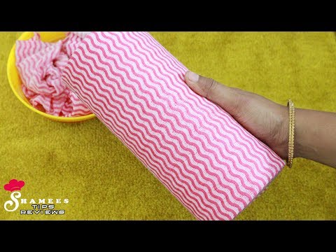 ORIGAMI KITCHEN TOWEL || USEFUL KITCHEN TIPS AND