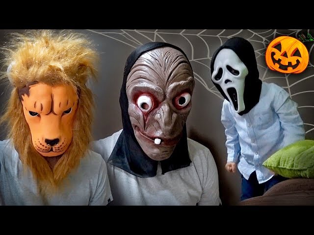 NERF vs CAVEIRA DE HALLOWEEN - Brancoala Kids #Shorts 