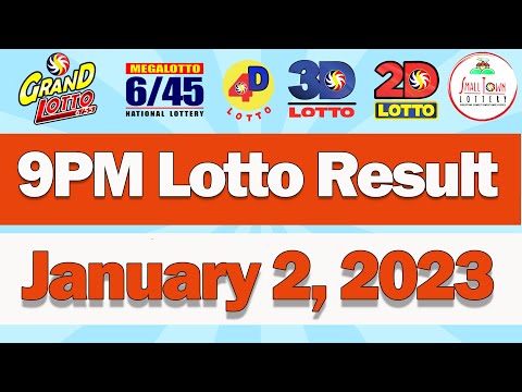 PCSO Lotto Result Today January 2, 2023 9PM Draw